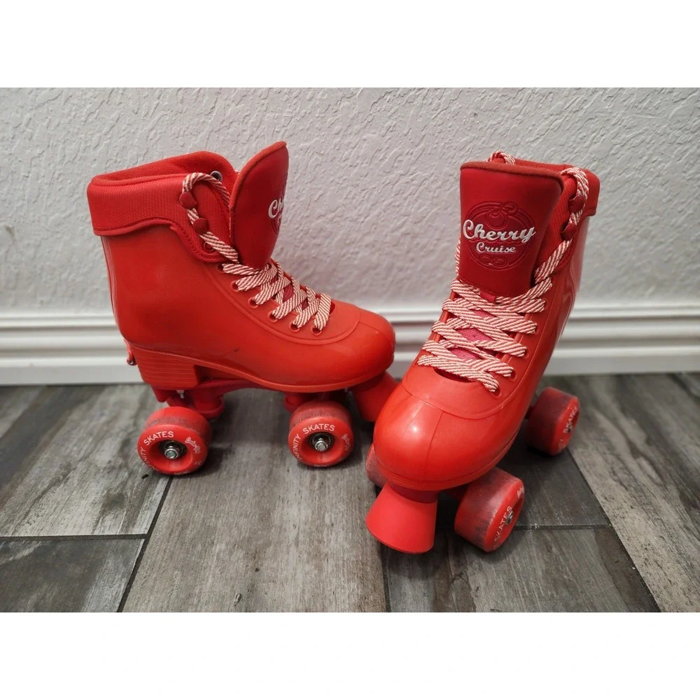 Infinity Roller Skates Cherry Cruise Girls Red Adjustable Med Sz Small 4 Roller